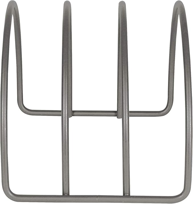 Spectrum Kitchen Cabinet Organizer for Plates and Bowls Industrial Gray Arch 3 Slot Lid Organizer for Dishes Plates Cutting Boards Cookie Sheets Trays, Cabinet Organizer Rack for Kitchen Storage