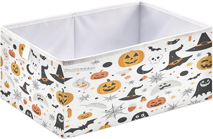 Bolaz Pumpkin Hat Closet Organizers Storage Cubes Storage Bins Shelf Baskets Containers for Home Room Office,Rectangle