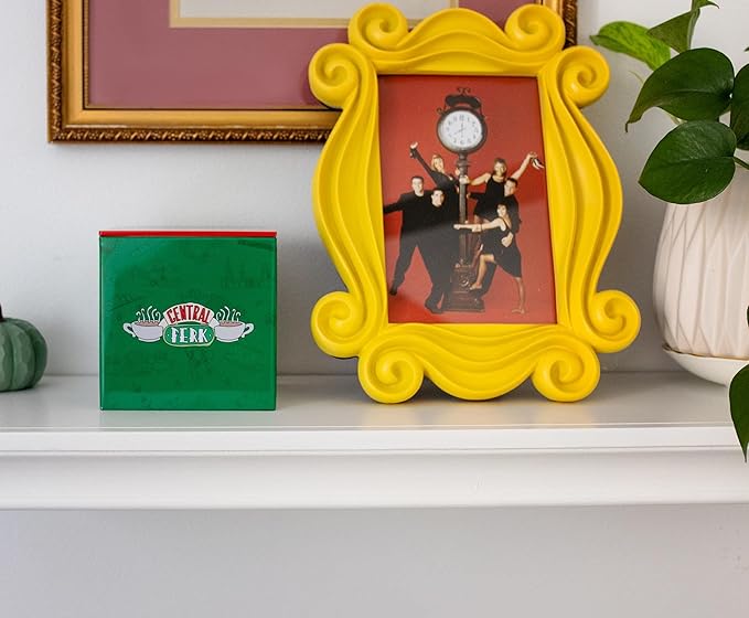 Ukonic Friends Central Perk 4-Inch Tin Storage Box Cube Organizer with Lid | Basket Container, Cubby Cube Closet Organizer, Home Decor Accessories | Nostalgic Gifts And Collectibles