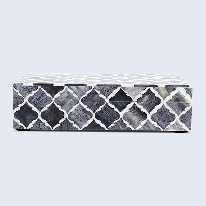 Handicrafts Home Decorative Keepsake Box 8x5 â Small Organizer Box with Lid, Boho Decorative Storage, Retro Memory Box, Unique Coffee Table DÃ©cor, Jewelry or Trinket Box, Modern Shelf Decorative Box