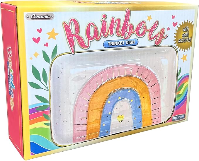 Streamline Imagined Rainbow Trinket Dish