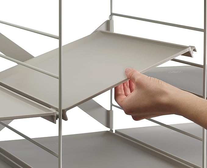 Joseph Joseph Level Adjustable Tier Free Standing Shoe Rack Organizer storage, Durable Shelves and Sturdy Steel Frame, holds 12 pairs