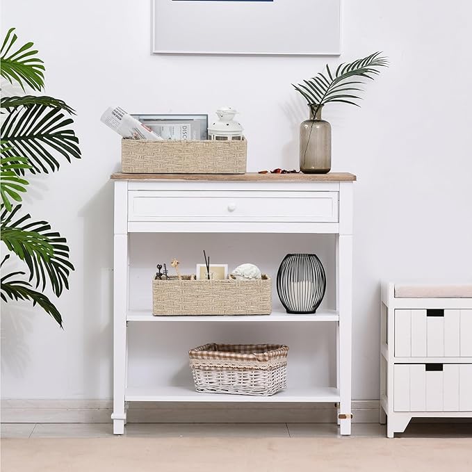 Bidtakay Long Narrow Wicker Baskets Toilet Paper Basket for Shelves 2-Pack Waterproof Imitation Small Wicker Storage Bins for Washroom Closet Boho Decor Baskets for Organizing Grayish Beige