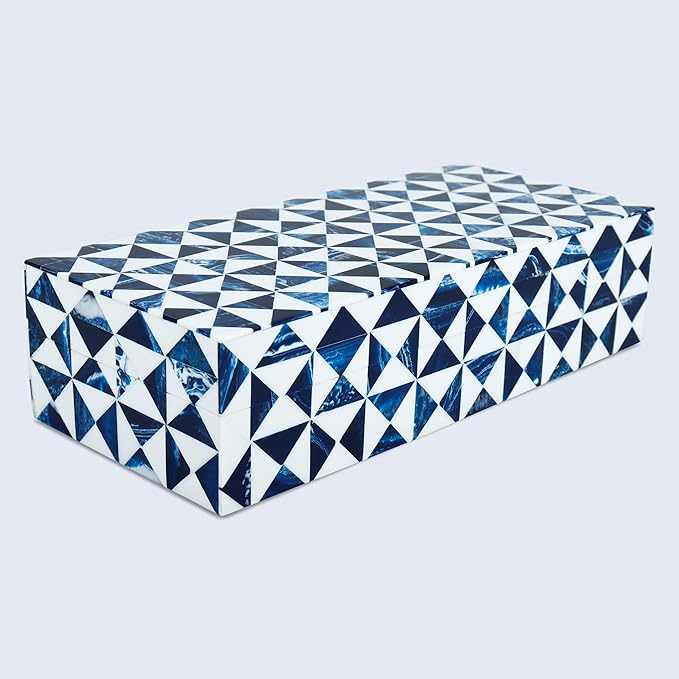 Handicrafts Home Decorative Organizer Box 10x5 – Large Keepsake Box with Lid, Modern Decorative Storage Box, Bohemian Coffee Table Décor, Jewelry & Memory Box, Decorative Accent Box for Home Décor