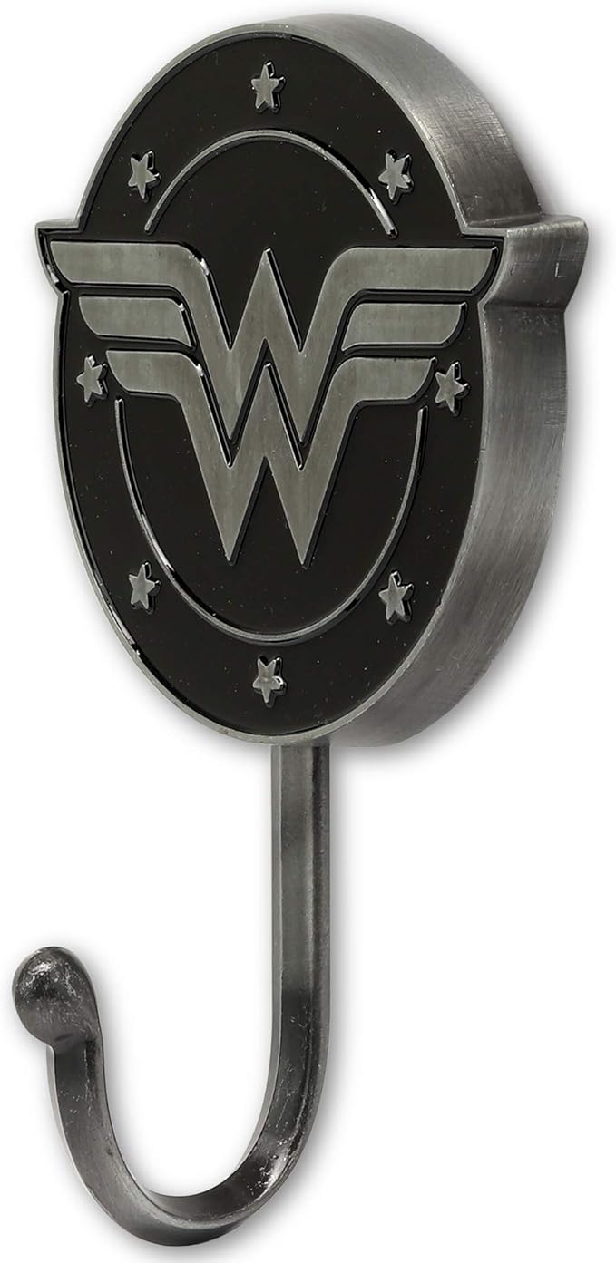 Open Road Brands DC Comics Wonder Woman Wall Hook - Wonder Woman Hook for Coats, Jackets, Keys and More
