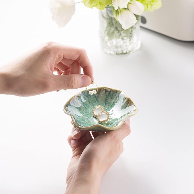 Ring Dish, Ceramic Trinket Tray, Small Dish for Jewelry, Key Bowl, Ring Tray for Jewelry, for Friends Sisters Daughter Mother