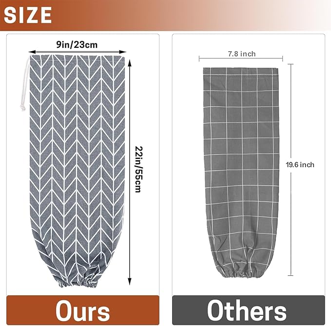 SWISSELITE 2Pcs Plastic Bag Holder, Reusable Plastic Bag Organizer Wall Mount, Large Grocery Bag Storage Dispenser, 22x9 IN