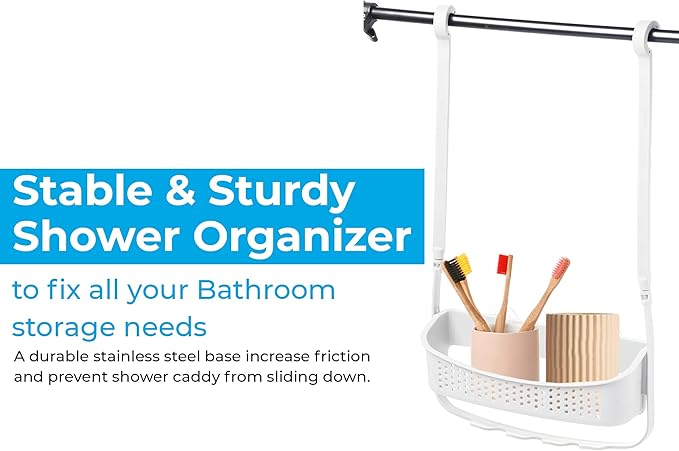 Blue Canyon Shower Caddy Single Hanging - White