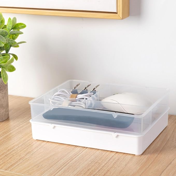 ZJchao Drawer Organizers, Classification Bathroom Drawer Organizer Bathroom and Storage Divider Tray for Office (White)