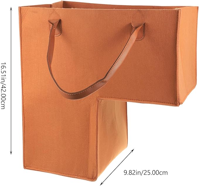 Folding Laundry Hamper Clothes Storage Basket Large Felt Storage Bin with Handles for Home Staircase Organization and Dirty Clothes Storage