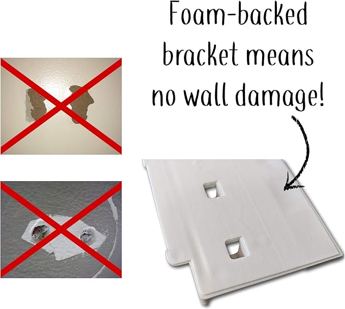 Mount Genie The No-Screwups Key Hook Organizer (White, 1-Pack): Wall Mount with No Damaging Screws or Tape. Installs in Seconds on Any Light Switch. Great for Entryway, Mudroom, Kitchen, Office