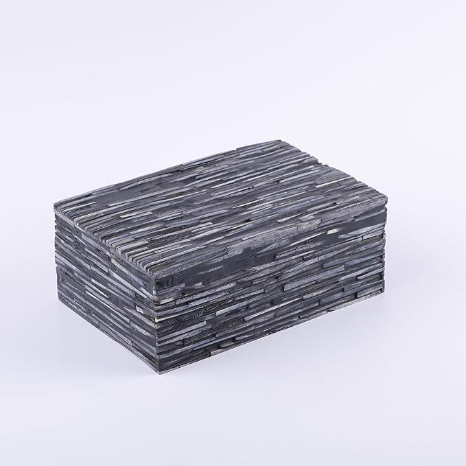 Handicrafts Home Large Decorative Storage Box with Lid – 9x6x3.5” Coffee Table Organizer, Keepsake- Decorative Boxes for Home Decor, Stylish Decorative Box for Office Decor- Koyala Kachha