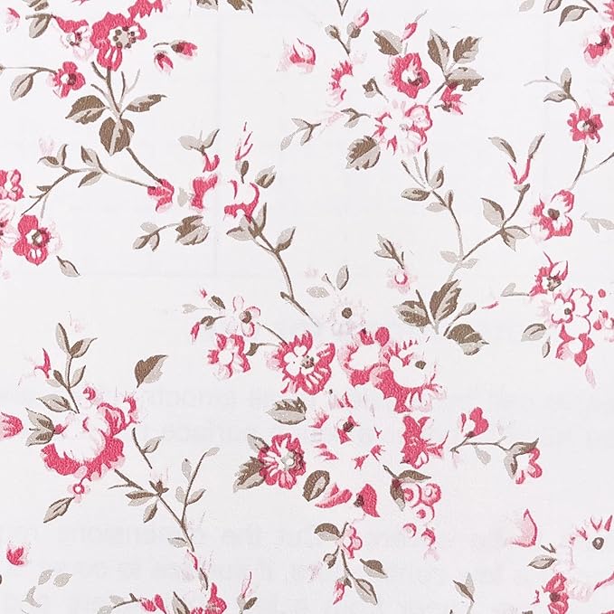 Rural Floral Shelving Paper Decorative Self-Adhesive Shelf Liner Drawer Cabinet Sticker 17.7 Inch by 9.8 Feet