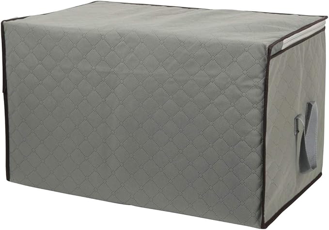 4 Pack Foldable Large Storage Bags 28 x 20 x 12 (L x W x H) inch for Comforter Quilt Blanket Clothes with Clear Window & Handles - Easy to Fit King Size Comforter Set - Closet Under Bed Organizer