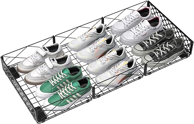 NADAMOO Large Under Bed Storage with Wheels, Low Profile Rolling Under Bed Storage Containersï¼Foldable Metal Under the Bed Organizer Bins for Bedroomï¼1 Pack