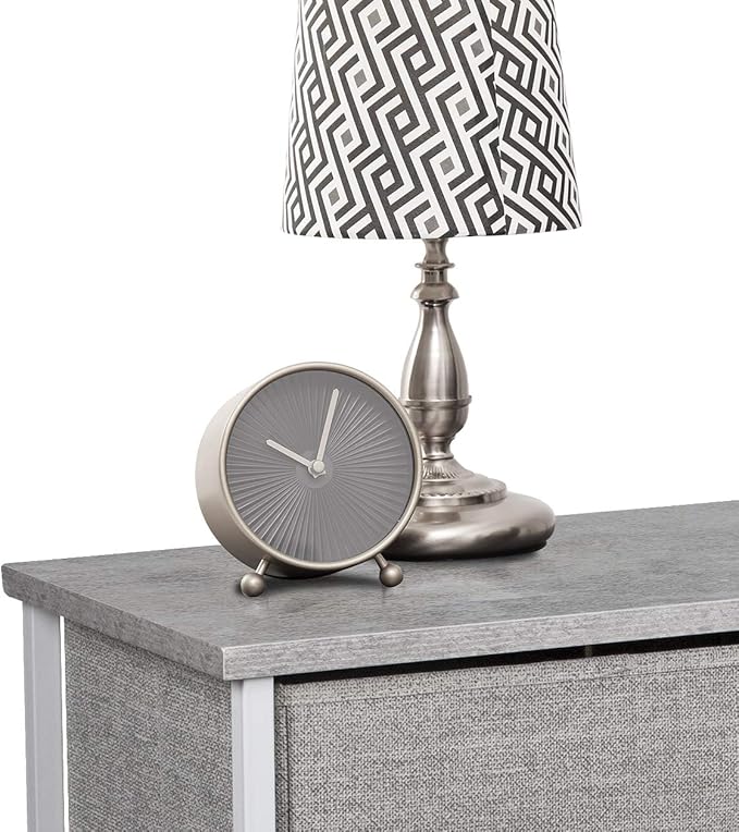 Sorbus Nightstand with 4 Drawers - Bedside Furniture & Night Stand End Table Dresser with Steel Frame, Wood Top, Easy Pull Fabric Bins for Home, Bedroom Accessories, Office & Dorm