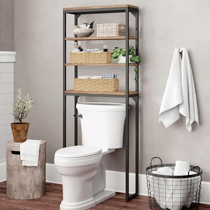 Bidtakay Small Wicker Baskets for Organizing Woven Baskets for Storage 2-Pack Waterproof Imitation Wicker Narrow Storage Bins for Shelves Towels Baskets for Washroom Natural