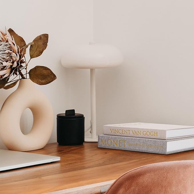 Decorative Book Storage Box Set of 2, Stylish Decorative Books, Linen Faux Book Storage Box for Bookshelf, Coffee Tables, Home Decor, Beige