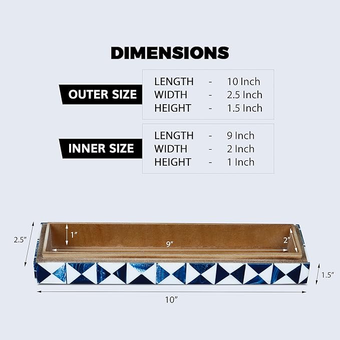 Handicrafts Home Large Decorative Storage Box 12x6â Coffee Table Organizer Box, Modern Home DÃ©cor Accent, Keepsake Memory Box, Jewelry Storage Box, Boho Decorative Box with Lid for Shelf, Mantle Decor