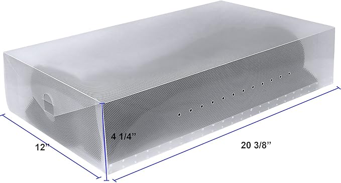 Greenco Clear Foldable Shoe Storage Boxes, 5 Pack - Stackable Heavy Duty Plastic Boot Storage Box, Perfect for Apartments, Small Spaces, and College Dorm Rooms, Shoe Box and Boot Organizer
