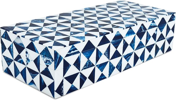 Handicrafts Home Decorative Organizer Box 10x5 – Large Keepsake Box with Lid, Modern Decorative Storage Box, Bohemian Coffee Table Décor, Jewelry & Memory Box, Decorative Accent Box for Home Décor