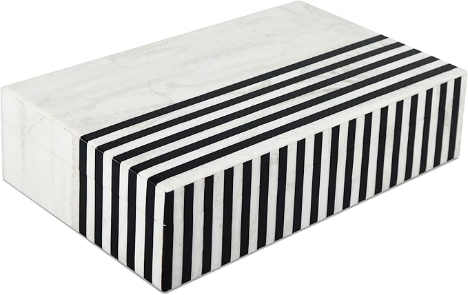 Handicrafts Home Decorative Storage Box 10x6 – Remote Organizer Box with Lid, Modern Decorative Keepsake Box, Boho Shelf Décor, Memory Box for Photos or Letters, Decorative Box for Table Décor