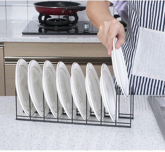 Small Bowl Drainer,Stainless Steel Bowl Drying Rack for Kitchen Counter Organizer Storage, Storage Shelf, Chrome (2 Dish Racks (Black))