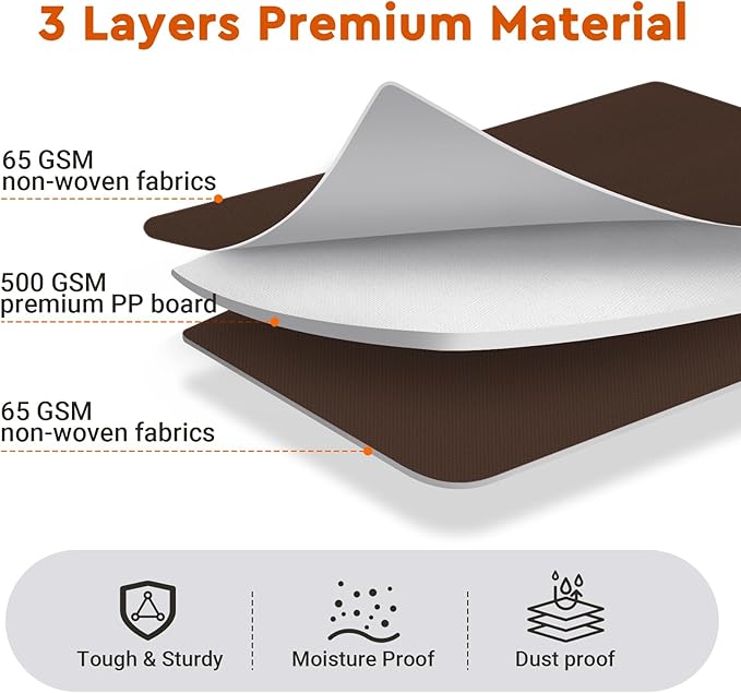 8 Pack Bed Sheet Closet Organizers and Storage,Sturdy Foldable Storage Containers with Window and Label,Storage and Organization for Bedding Sheets,Duvet Covers,Blankets (Brown)