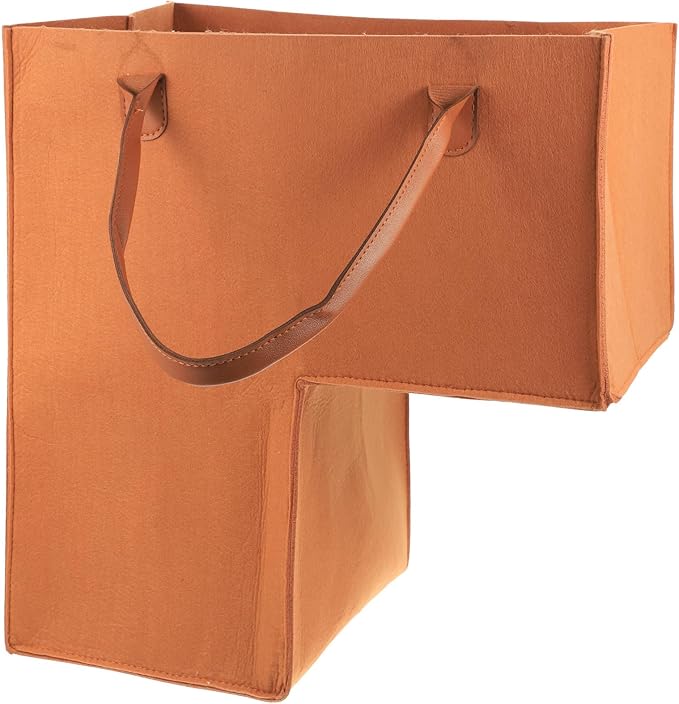 Folding Laundry Hamper Clothes Storage Basket Large Felt Storage Bin with Handles for Home Staircase Organization and Dirty Clothes Storage