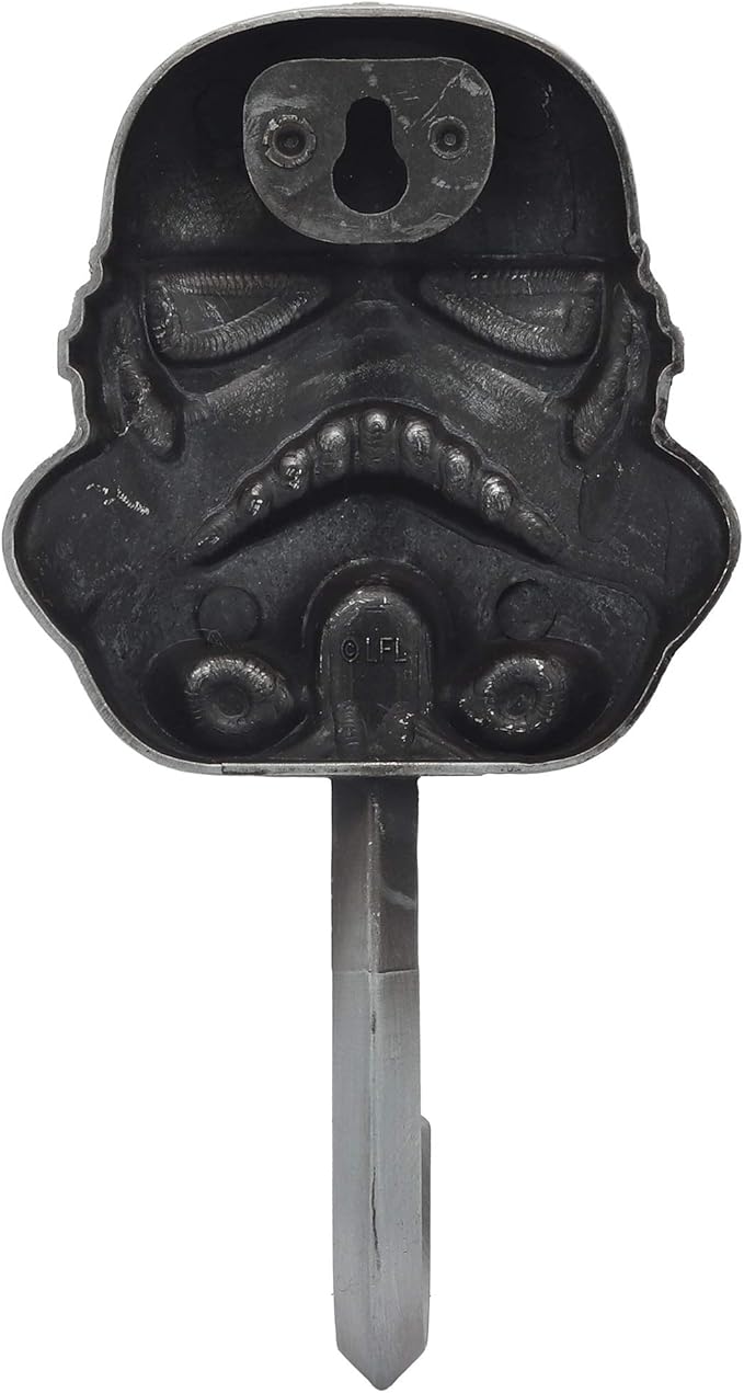 Open Road Brands Disney Star Wars Stormtrooper Cast Iron Wall Hook - Star Wars Wall Hook for Coats, Jackets, Keys and More