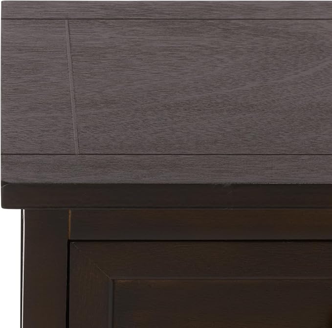 SAFAVIEH Home Collection â Herman Dark Chocolate Storage Unit, 2-Drawer 4-Basket Mixed-Material Organizer, Fully Assembled (AMH5702H)