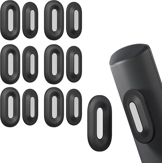 Nearockle 6 Pack Magnetic Remote Control Holder Wall Mount, 2025 Upgraded Smaller & Stronger Magnetic Silicone Remote Control Organizer TV Remote Charger Holder Caddy Back of TV (Black)