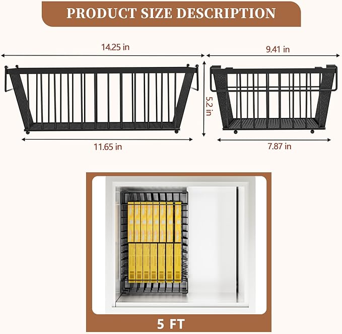 Freezer Organizer Bins ，Enhanced Leak-Proof Bottom，6 Pack Stackable Deep Freezer Organizer Bins for 5 Cu.FT Small Chest Freezer，organization and storage，pantry organizers（for 5 Cu.Ft