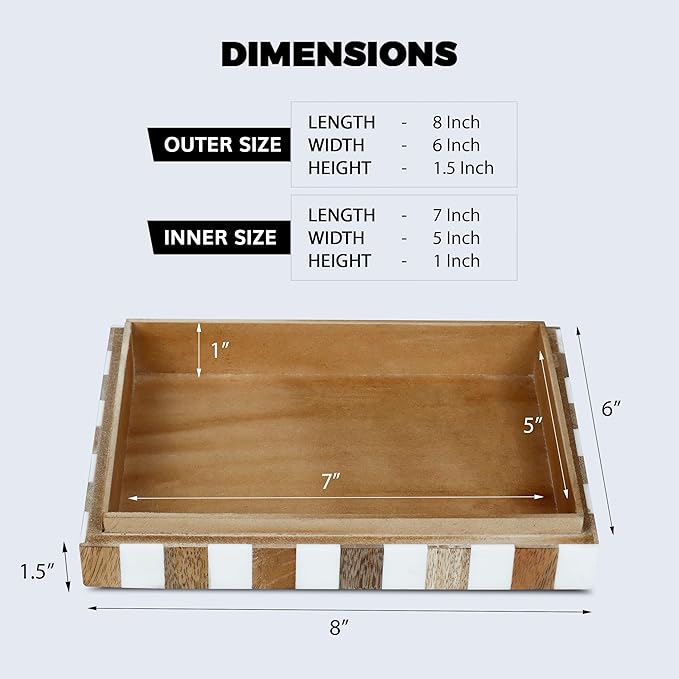 Handicrafts Home Decorative Keepsake Box 8x5 â Small Organizer Box with Lid, Boho Decorative Storage, Retro Memory Box, Unique Coffee Table DÃ©cor, Jewelry or Trinket Box, Modern Shelf Decorative Box