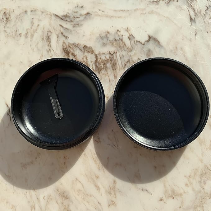 Brando Moon Small Metal Pill Container - 2.1 x 0.9” Pocket Size Portable Pill Box Case – Sturdy Storage Organizer for Coffee, Pills and other Small Components while Traveling