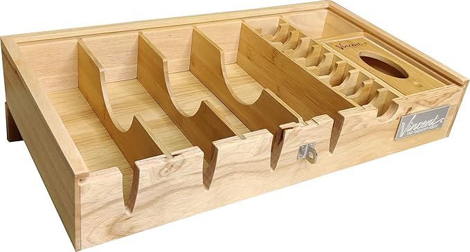 Vincent Countertop Tray Station Organizer 6 (Natural)