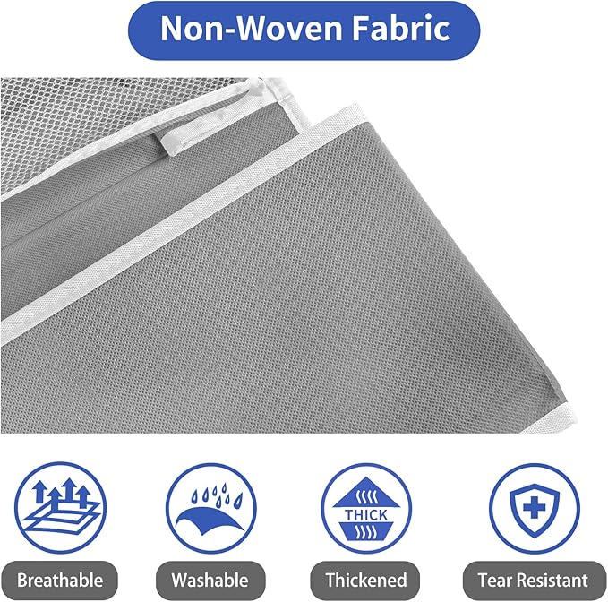 NesTidy Over The Door Organizer Storage, Wall Mount Hanging Organizer with 4 Large Capacity Pocket Organizers and 3 Small Pockets for Baby Essentials, Toys, Cosmetics, and Sundries (Grey, 1 Pack)