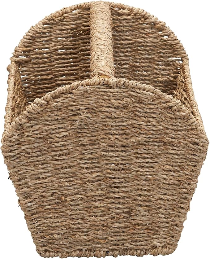 Household Essentials Rectangular Magazine Rack, Seagrass