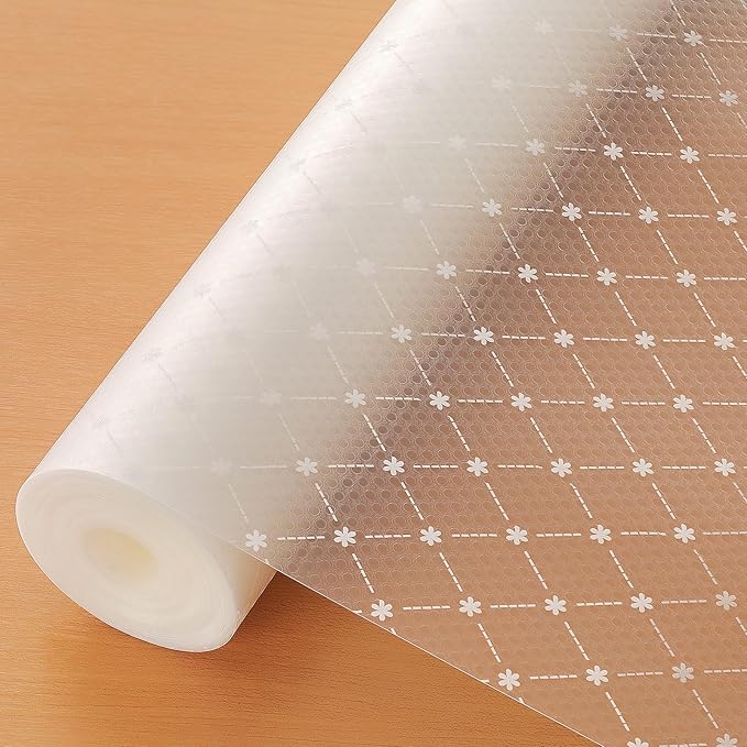 Cooyes Shelf Liner – Premium Non-Adhesive Cabinet & Drawer Liner for Kitchen – Waterproof Shelf Paper with Modern Pattern – Durable EVA Cabinet Mat – Easy to Cut （17.5" W x 120" L）