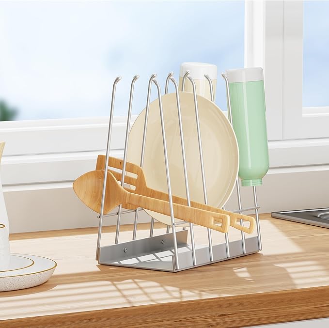 Reusable Bags Drying Rack, Foldable Plastic Bags Dryer for Ziplock Lerine Silicone Gallon, Snack, Sandwich Storage Bags, Silver