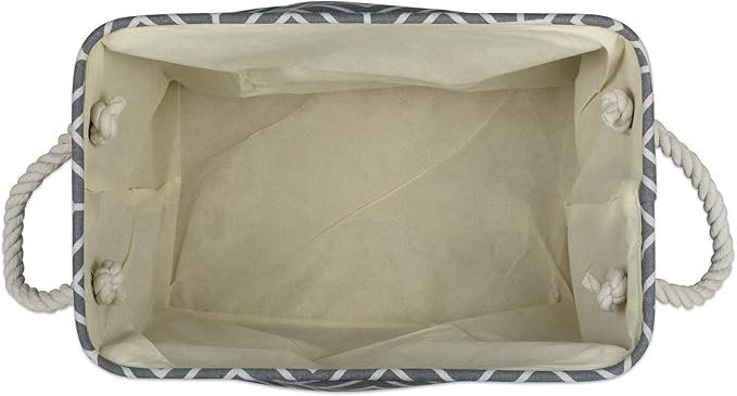 DII Collapsible Polyester Storage Bin, Stained Glass, Gray, Large Rectangle