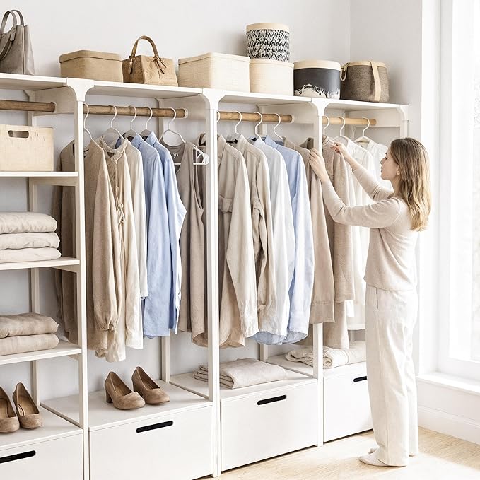 Utopia Home Plastic Hangers 200 Pack - Perfect Space Saving Clothes Hanger - Durable and Strong - Perfect Closet Organizers with Shoulder Grooves (White)