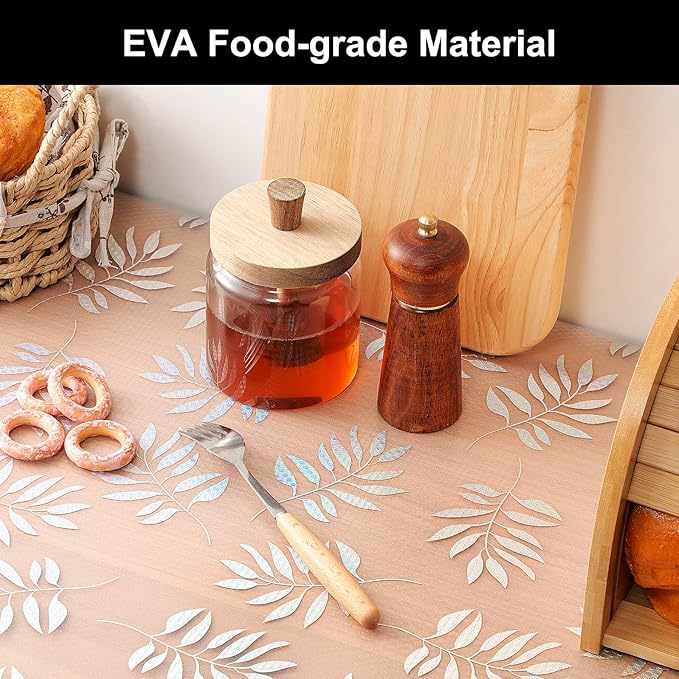 Cooyes Shelf Liner – Premium Non-Adhesive Cabinet & Drawer Liner for Kitchen – Waterproof Shelf Paper with Modern Pattern – Durable EVA Cabinet Mat – Easy to Cut （17.5" W x 197" L）