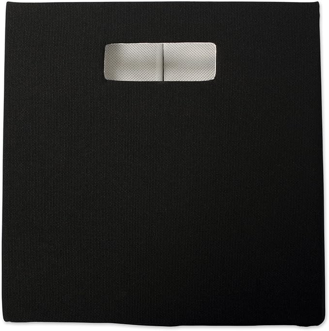 DII Collapsible Polyester Storage Cube, Solid, Lightweight and Durable, Small Square, 11x11x11", Black