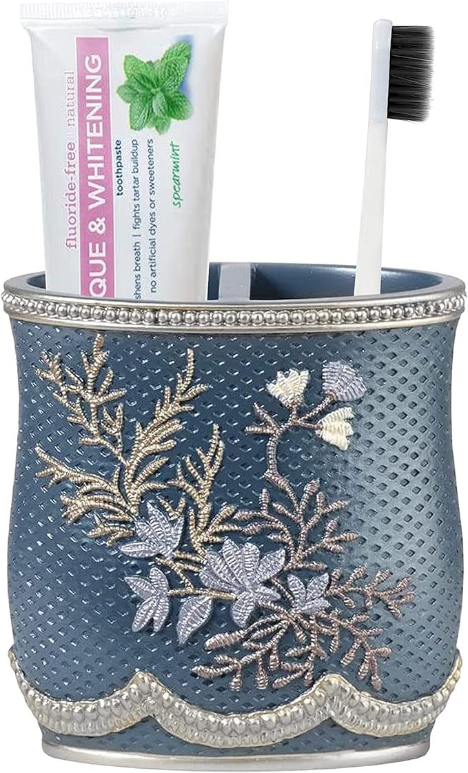 Popular Bath Tooth Brush Holder Capri, Slate Blue