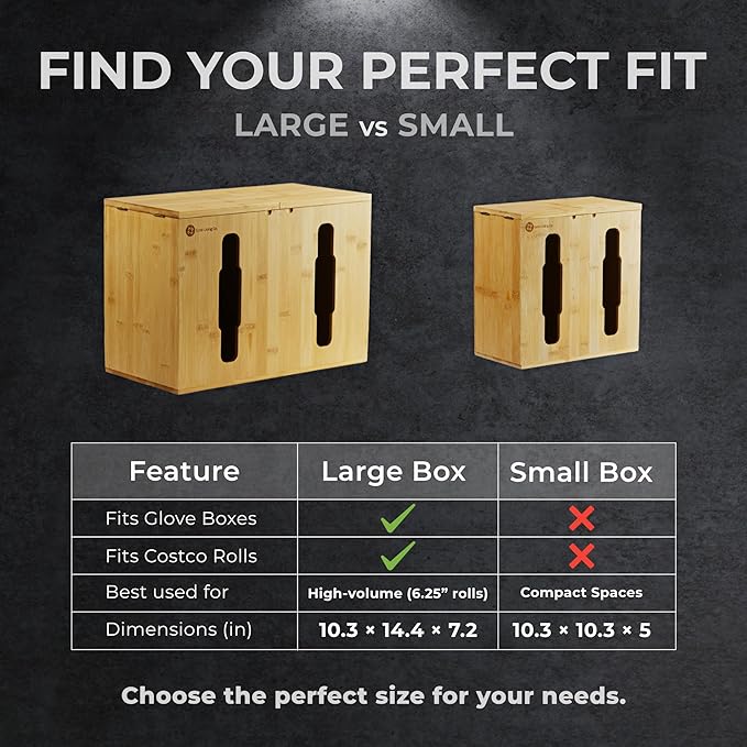 2-in-1 Bamboo Plastic Bag Holder and Trash Dispenser â Small/Compact (Standard Trash Bags Only), Cabinet, Under Sink Storage, Pantry & Laundry Room Organization, Kitchen Must Haves 2026