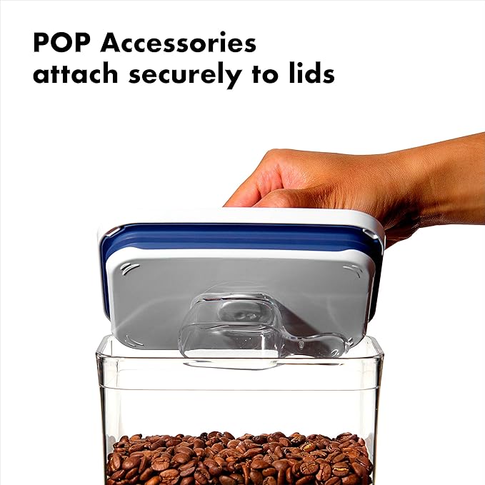 OXO Good Grips POP Container - Airtight Food Storage - Big Square Mini 1.1 Qt Ideal for tea bags, baking supplies, nuts or snacks