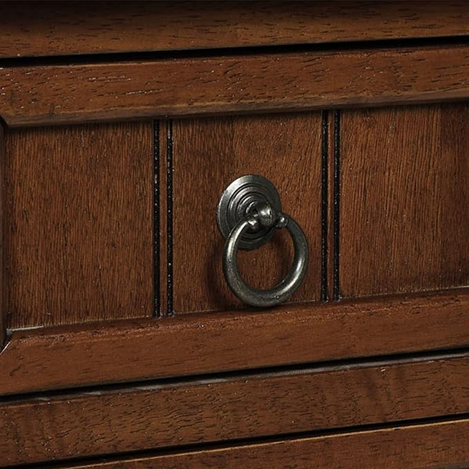 Convenience Concepts Kendra Entryway Hall Table 23.75" - 3 Storage Drawers, Traditional Console with Shelf for Decor, Office & Hallway Organizer, No Tools Assembly, Solid Wood Legs, Espresso