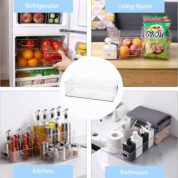 Baby Bottle Organizer, Plastic Storage Center for Baby Bottles and Food Jars, Portable Nursery Storage Plastic Baby Organizer, Convenient Storage Center for Kitchen Cabinet, Refrigerator & Countertop