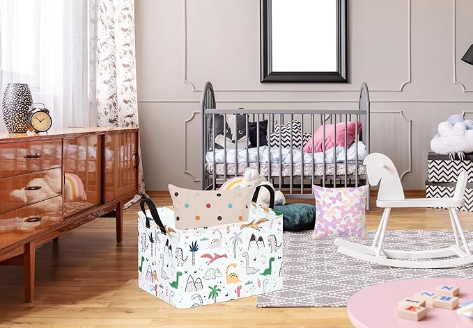 Rectangle Gift Shelf Nursery Storage Basket Laundry Hamper Storage Box and Bins for Home Clothes with Handles